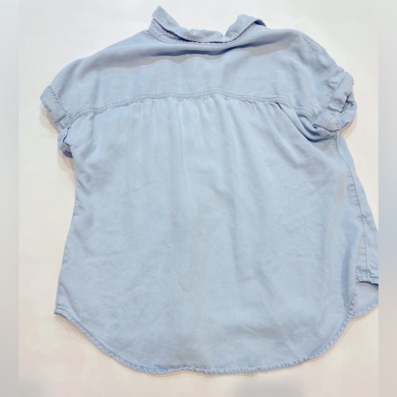 Light Blue Denim American Eagle Button Down - Picture 2 of 5